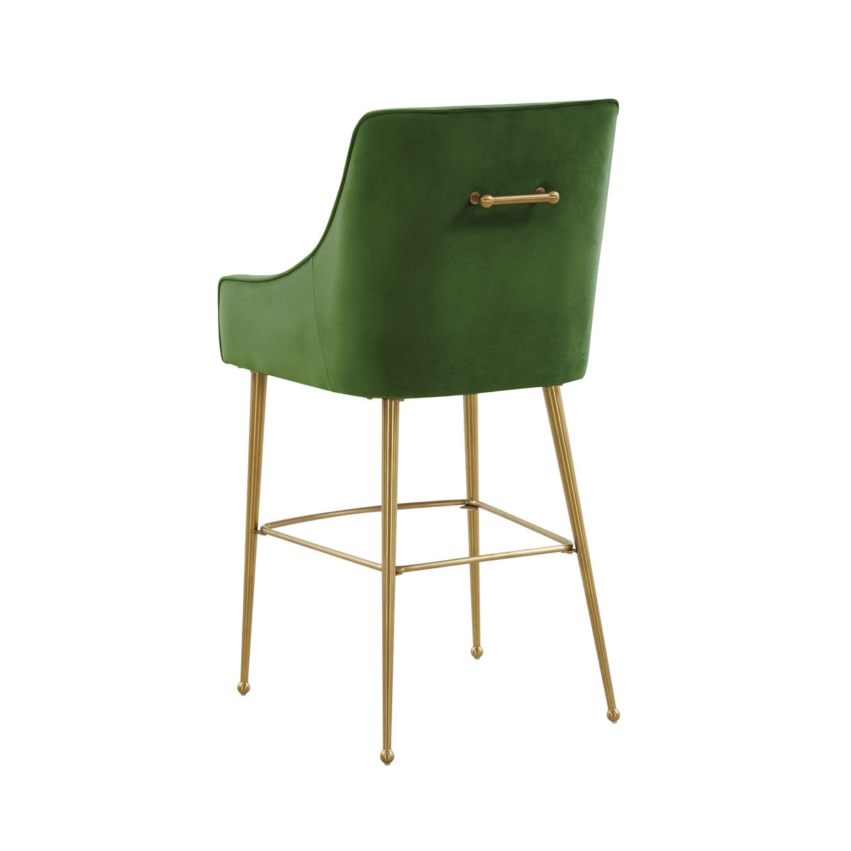 Beatrix Green Velvet Counter Stool In Houston | BeBoldFurniture 