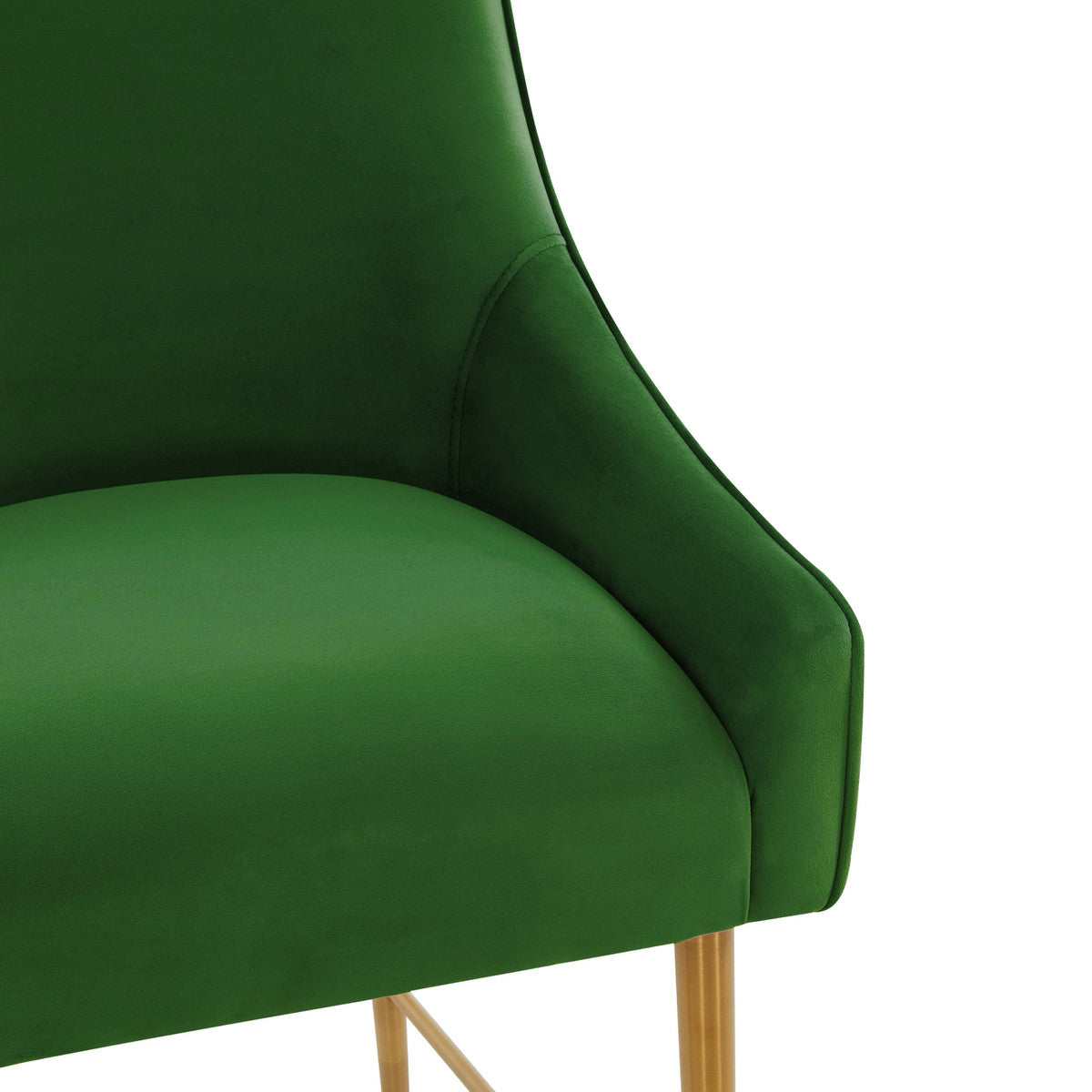 Beatrix Green Velvet Counter Stool In Houston | BeBoldFurniture 