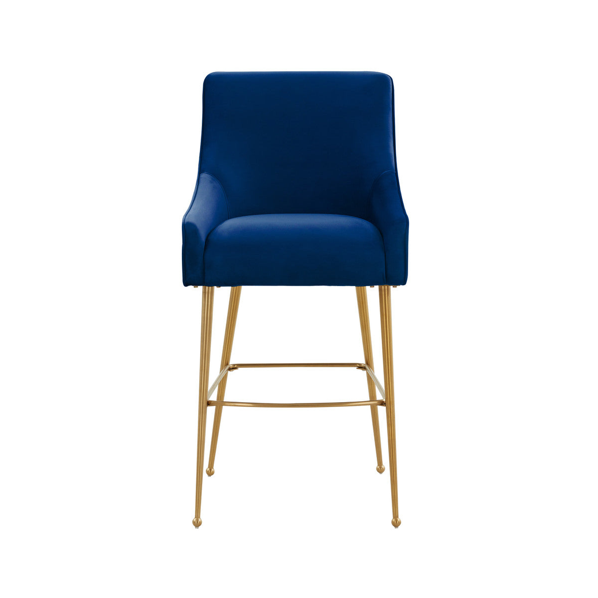 Beatrix Navy Velvet Counter Stool In Houston | BeBoldFurniture 