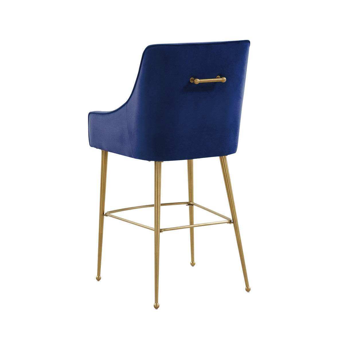 Beatrix Navy Velvet Counter Stool In Houston | BeBoldFurniture 