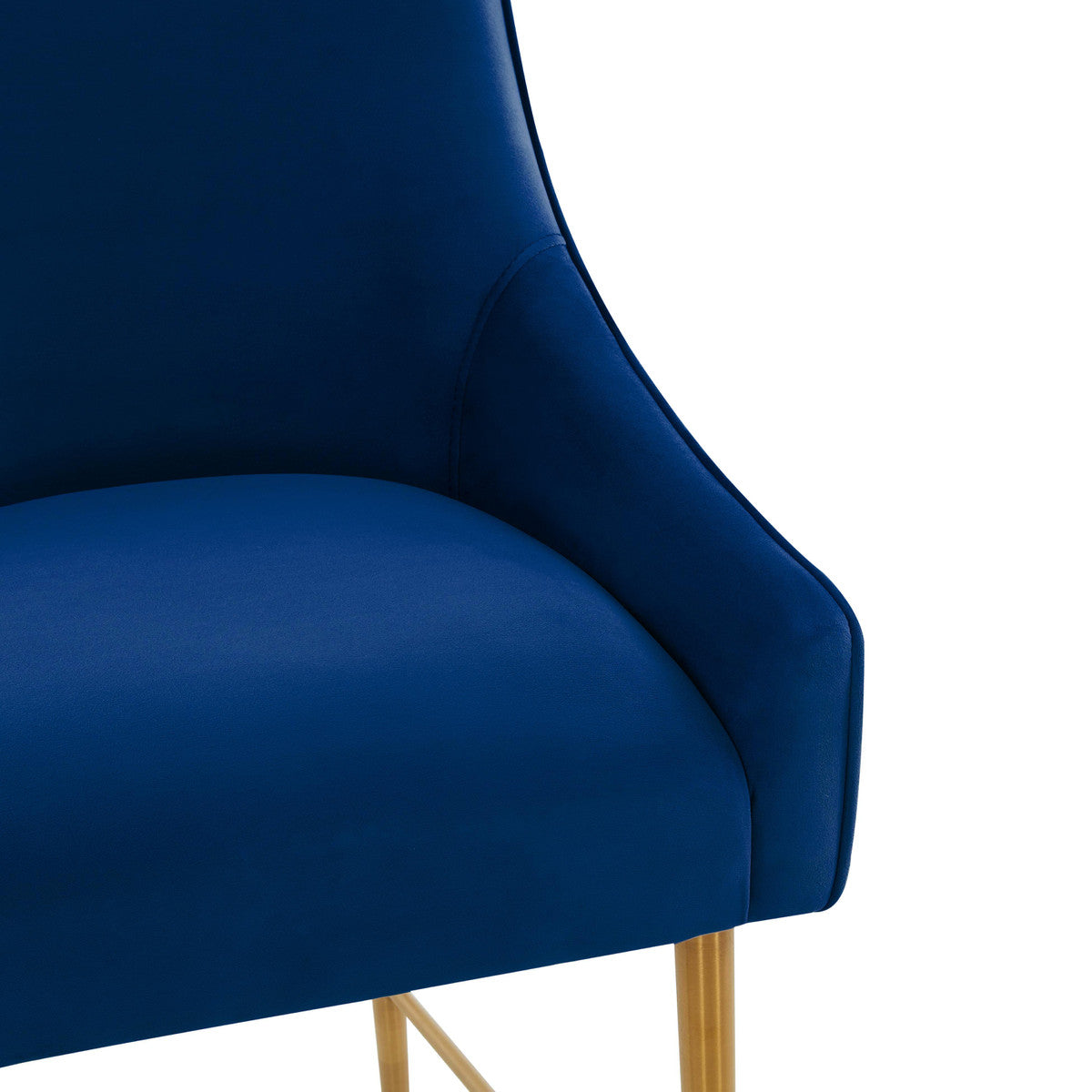 Beatrix Navy Velvet Counter Stool In Houston | BeBoldFurniture 