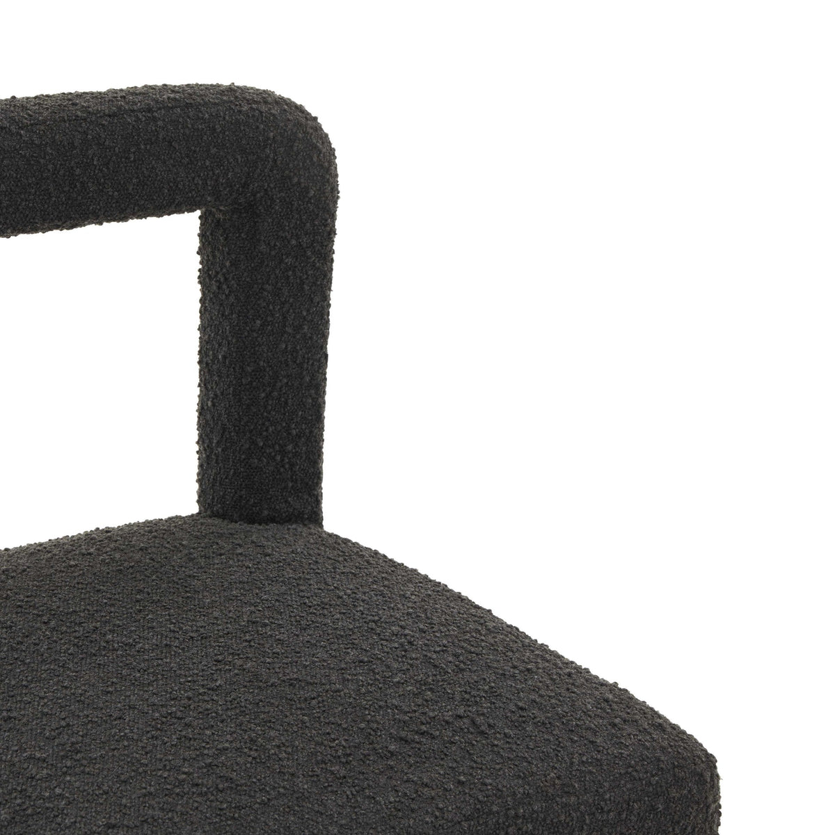 Hazel Black Boucle Dining Chair | BeBoldFurniture