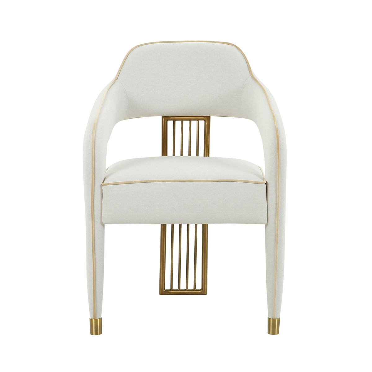 Corralis Cream Performance Linen Dining Chair | BeBoldFurniture