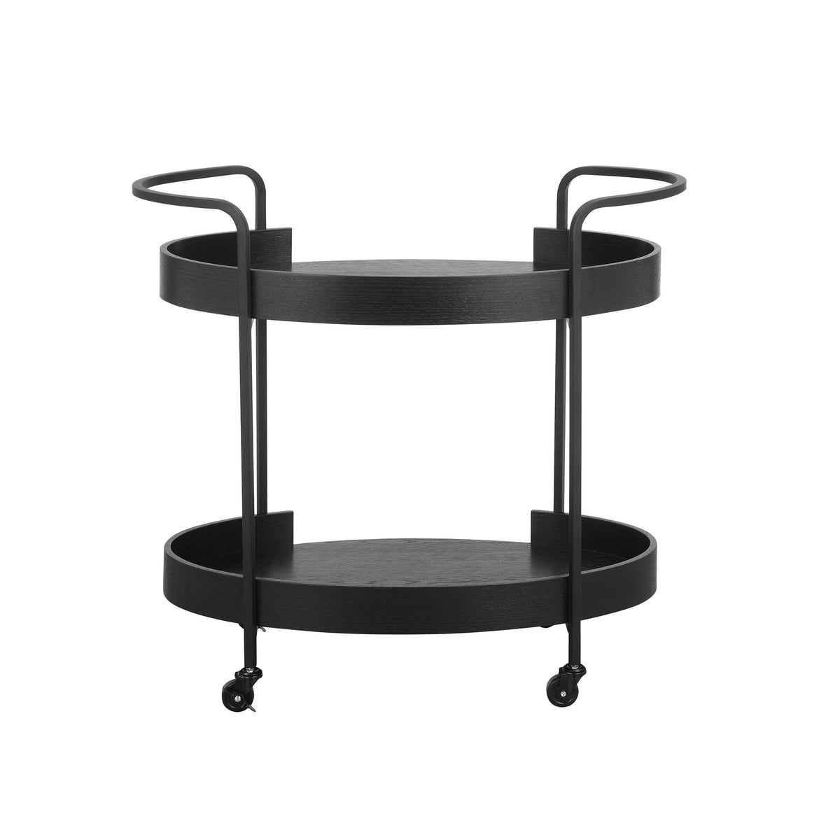 Cyril Black Bar Cart | BeBoldFurniture