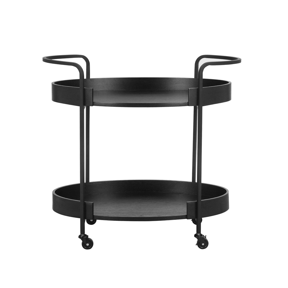 Cyril Black Bar Cart | BeBoldFurniture