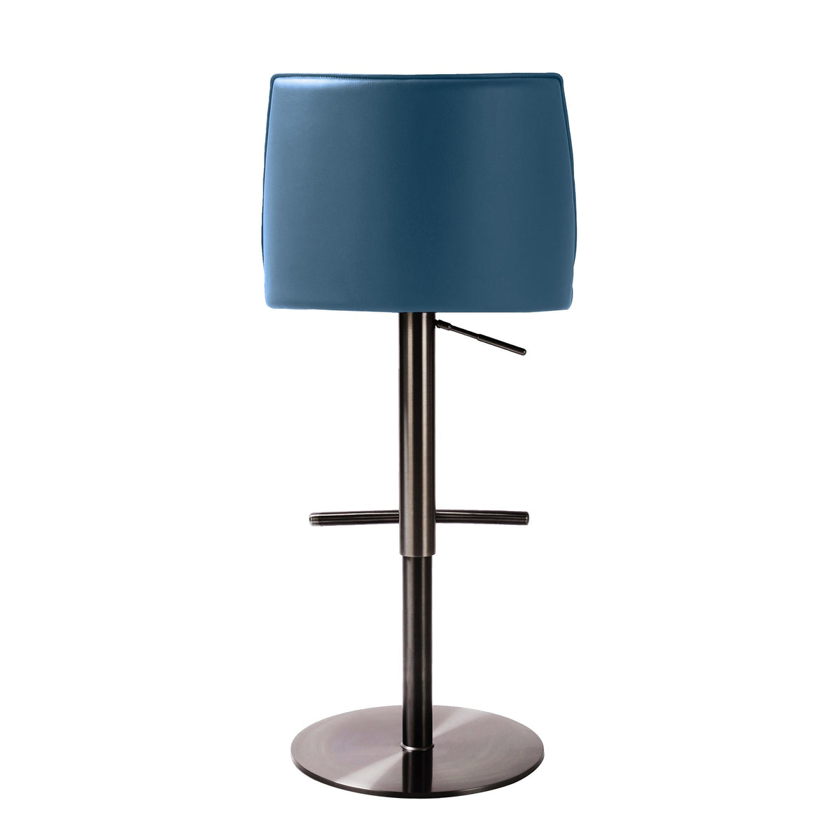 Gala Blue Vegan Leather on Adjustable Stool | BeBoldFurniture