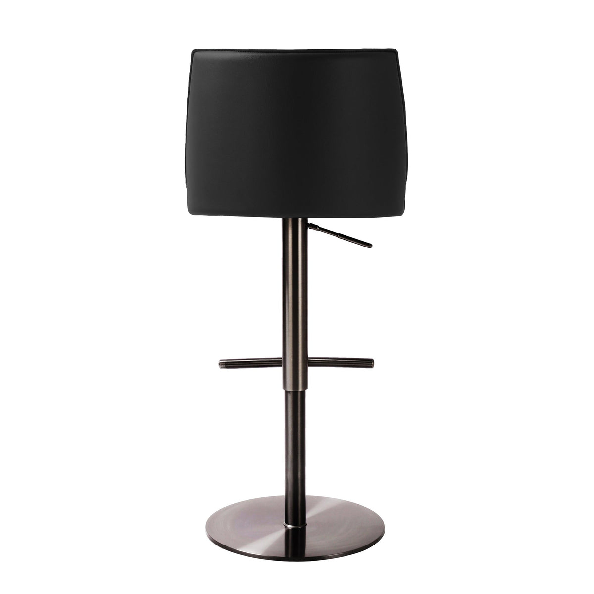 Gala Black Vegan Leather on Adjustable Stool | BeBoldFurniture