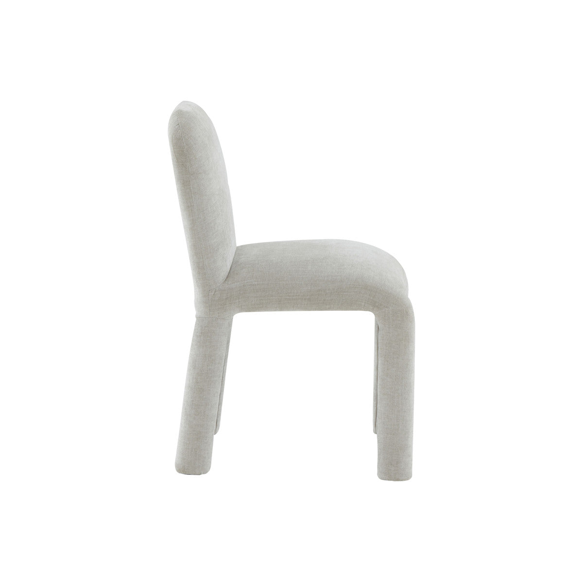 Georgia Light Grey Chenille Dining Chair | BeBoldFurniture