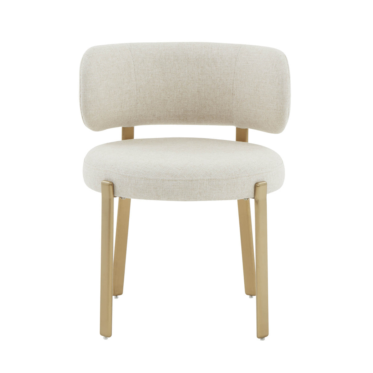 Margaret Cream Linen Dining Chair | BeBoldFurniture