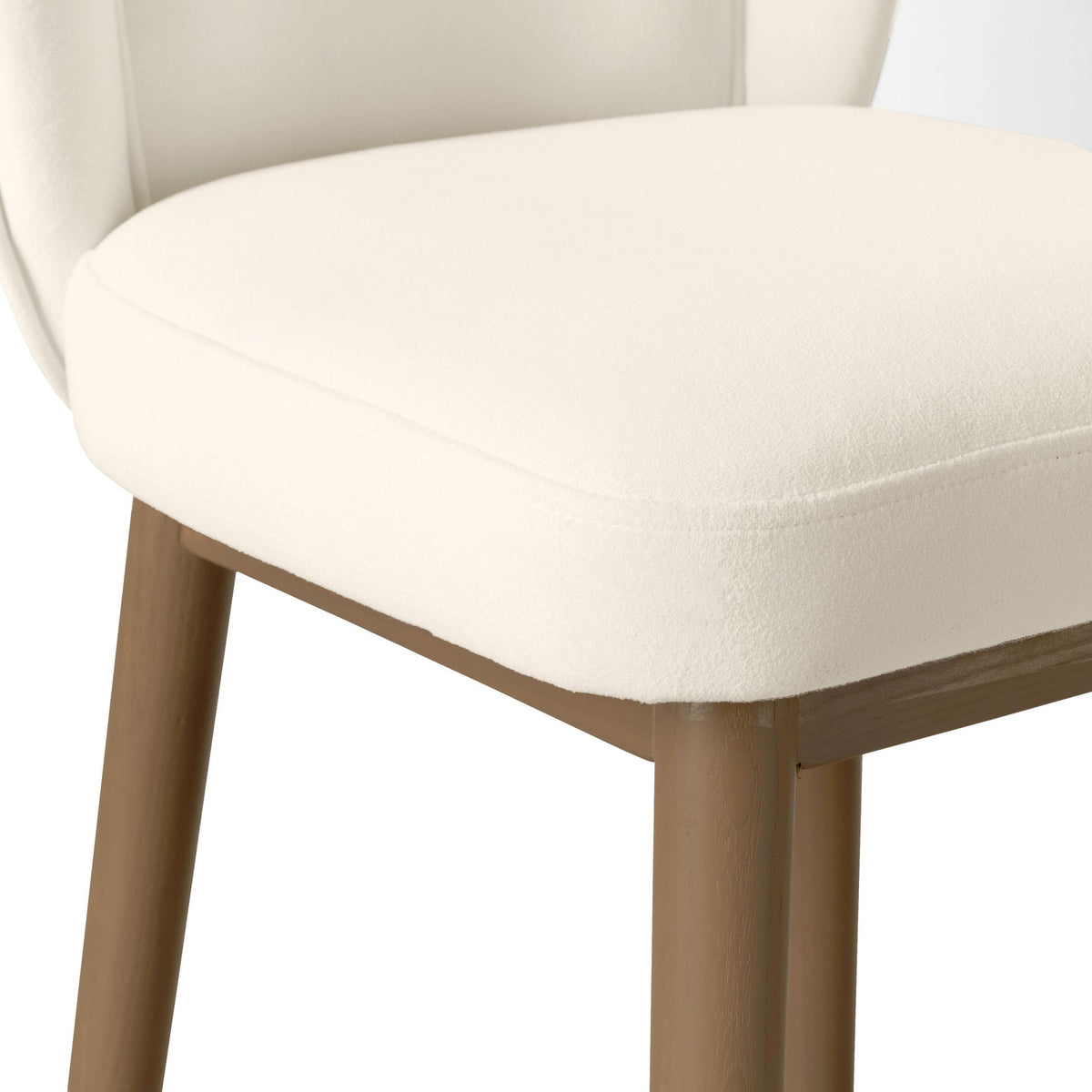 Hailey Cream Velvet Counter Stool | BeBoldFurniture