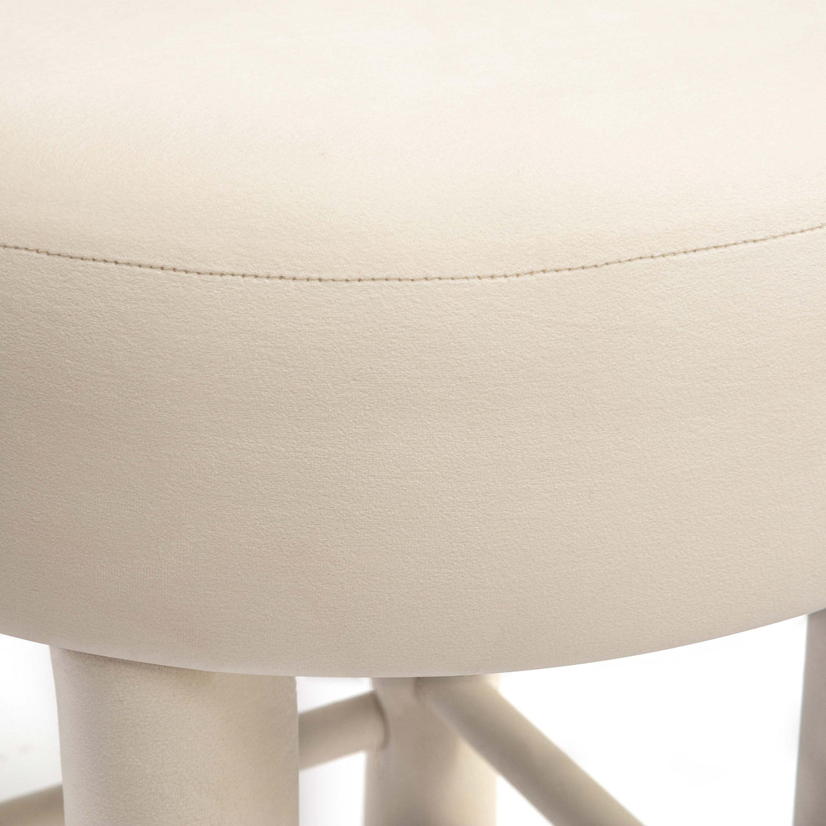 Carmel Cream Velvet Counter Stool | BeBoldFurniture