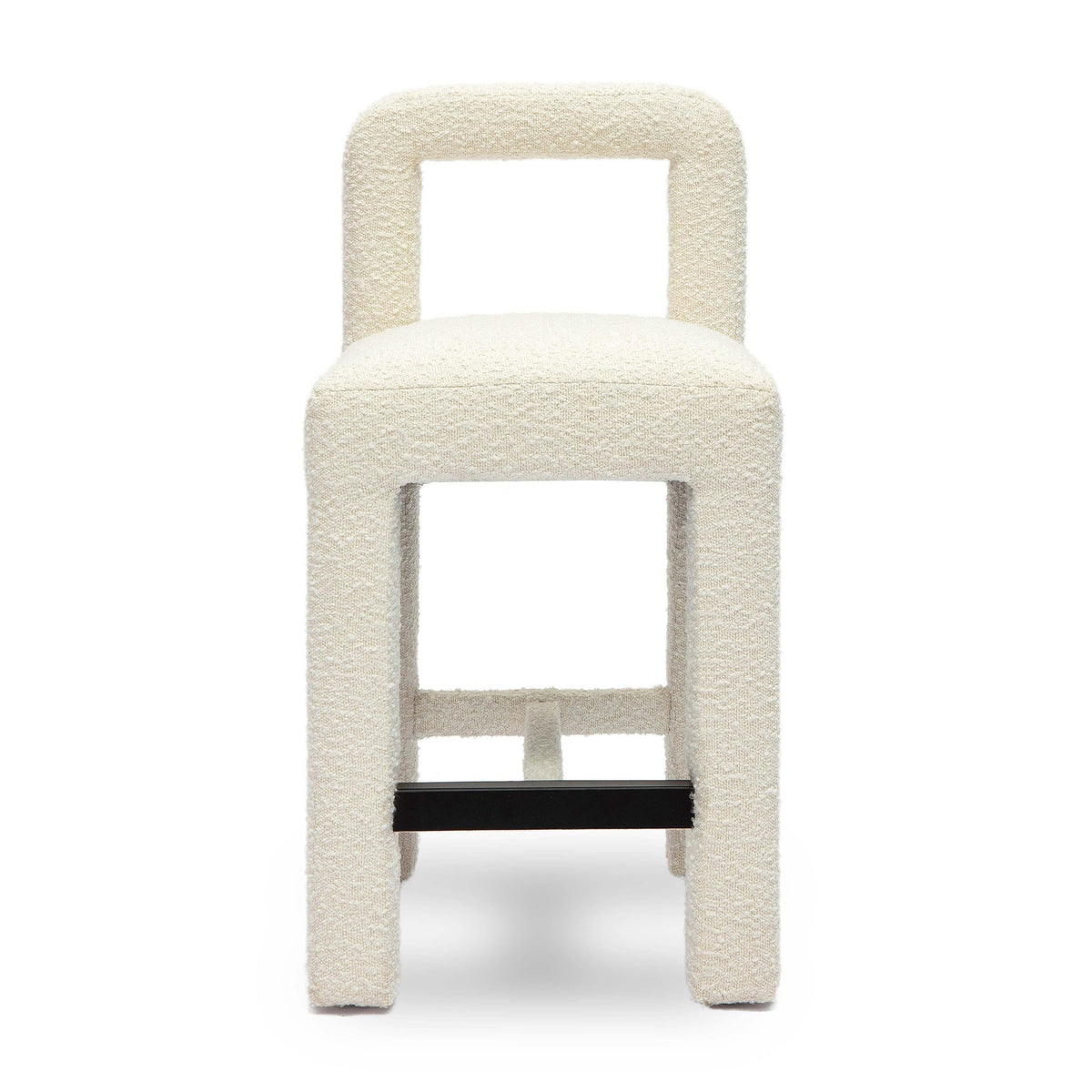 Hazel Cream Boucle Counter Stool | BeBoldFurniture