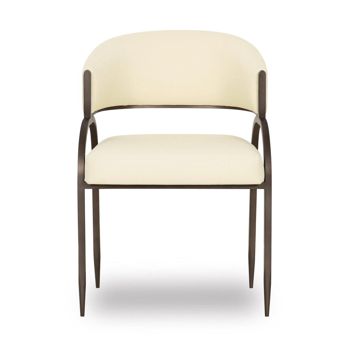 Tatum Cream Performance Vegan Leather Dining Chair | BeBoldFurniture