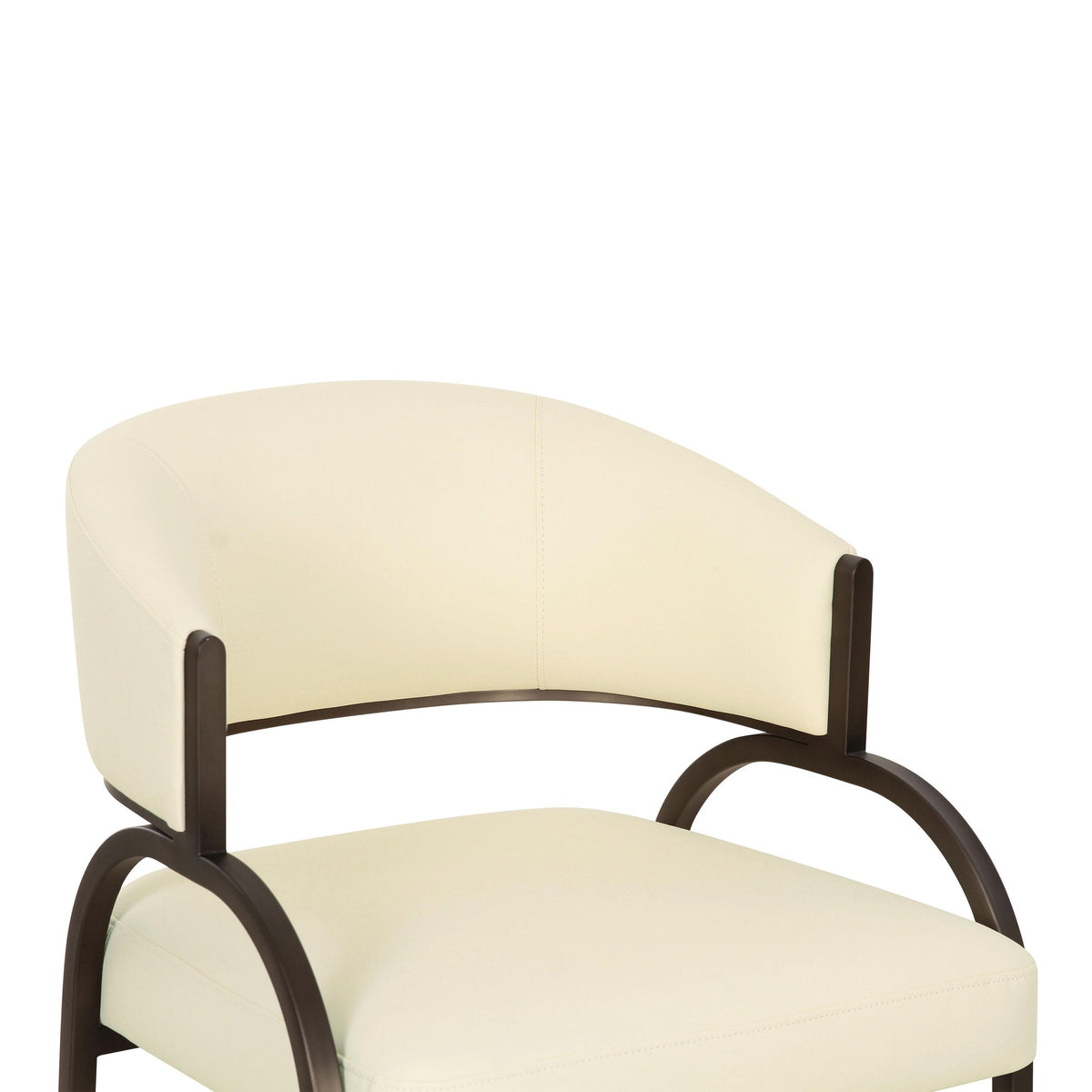 Tatum Cream Performance Vegan Leather Dining Chair | BeBoldFurniture