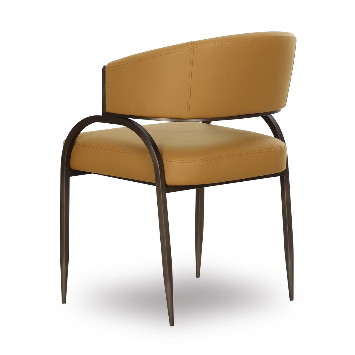 Tatum Tan Performance Vegan Leather Dining Chair | BeBoldFurniture