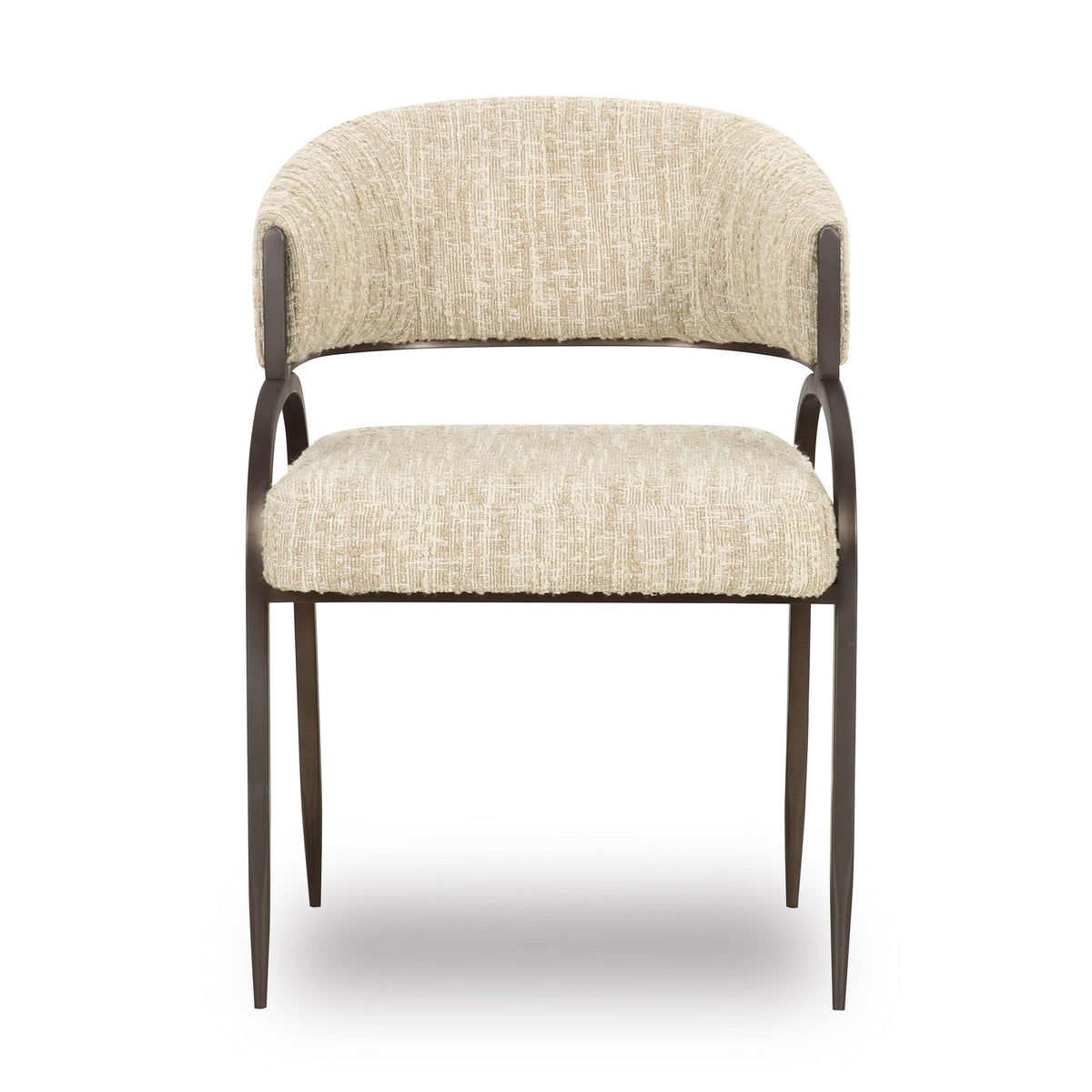 Tatum Cream Textured Performance Boucle Dining Chair | BeBoldFurniture