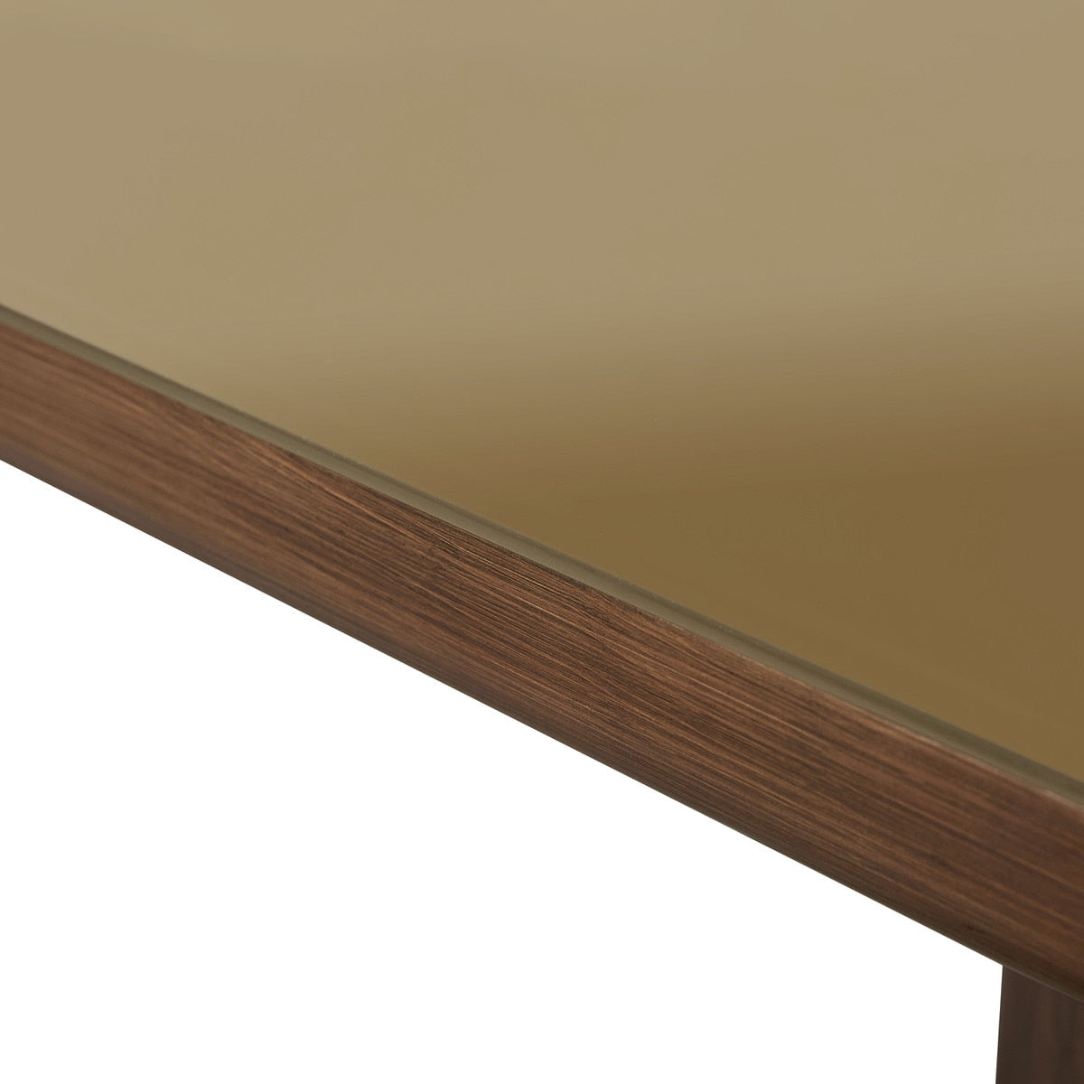 Oani Walnut and Glass 83" Rectangular Dining Table | BeBoldFurniture