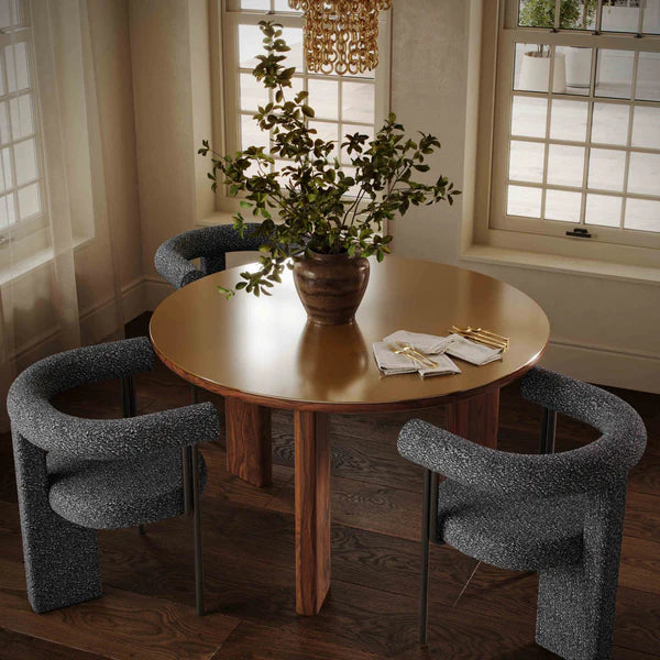 Synn Black Performance Boucle Dining Chair | BeBoldFurniture