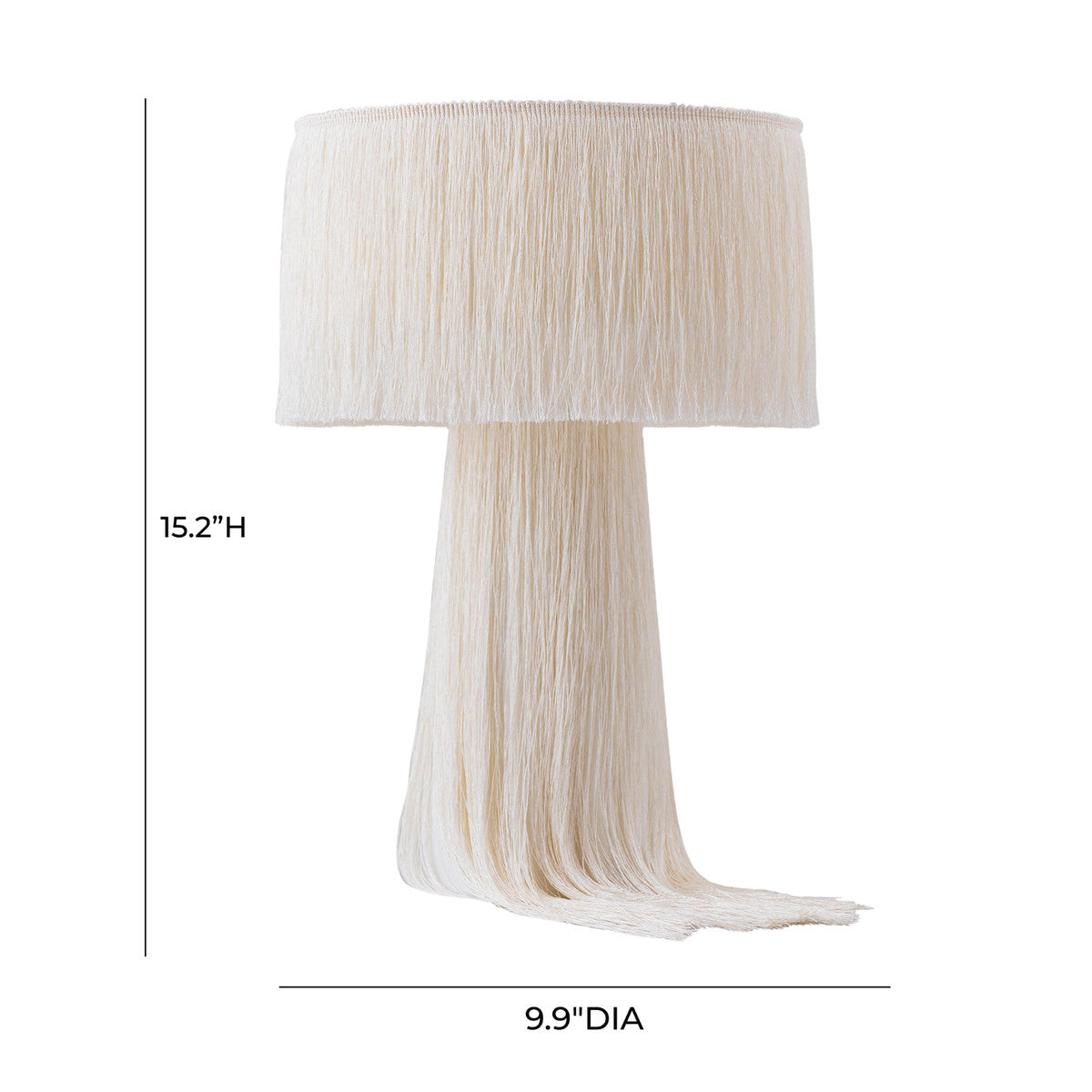 Atolla Cream Tassel Table Lamp In Houston | BeBoldFurniture