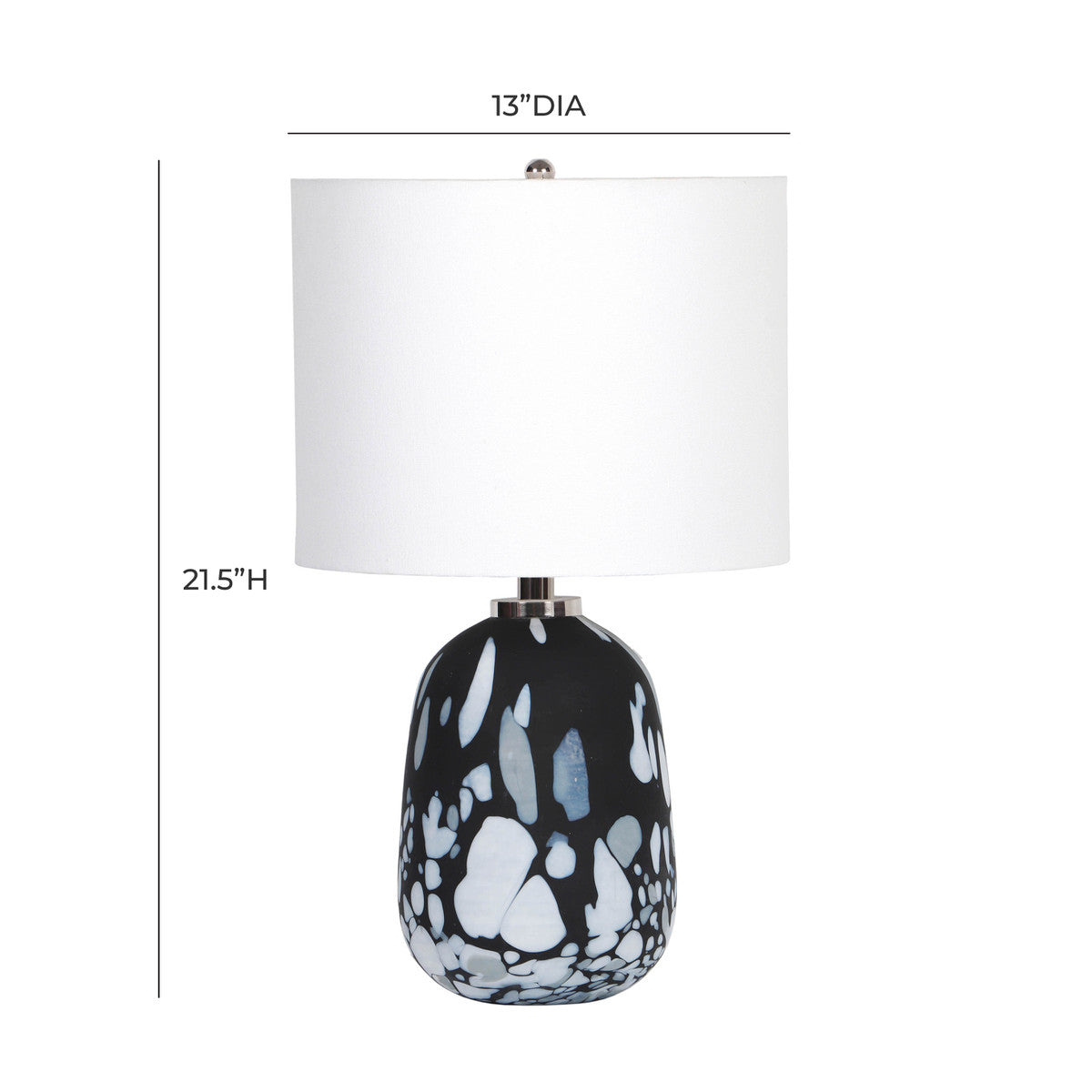 Alana Two-Tone Glass Table Lamp In Houston | BeBoldFurniture 