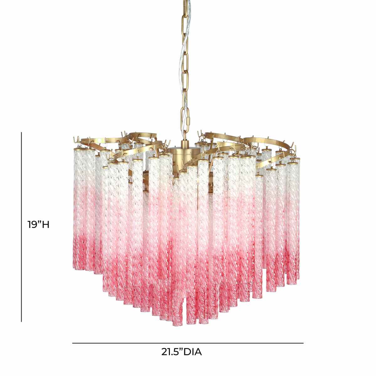 Ananya Ombre Glass Chandelier In Houston | BeBoldFurniture 