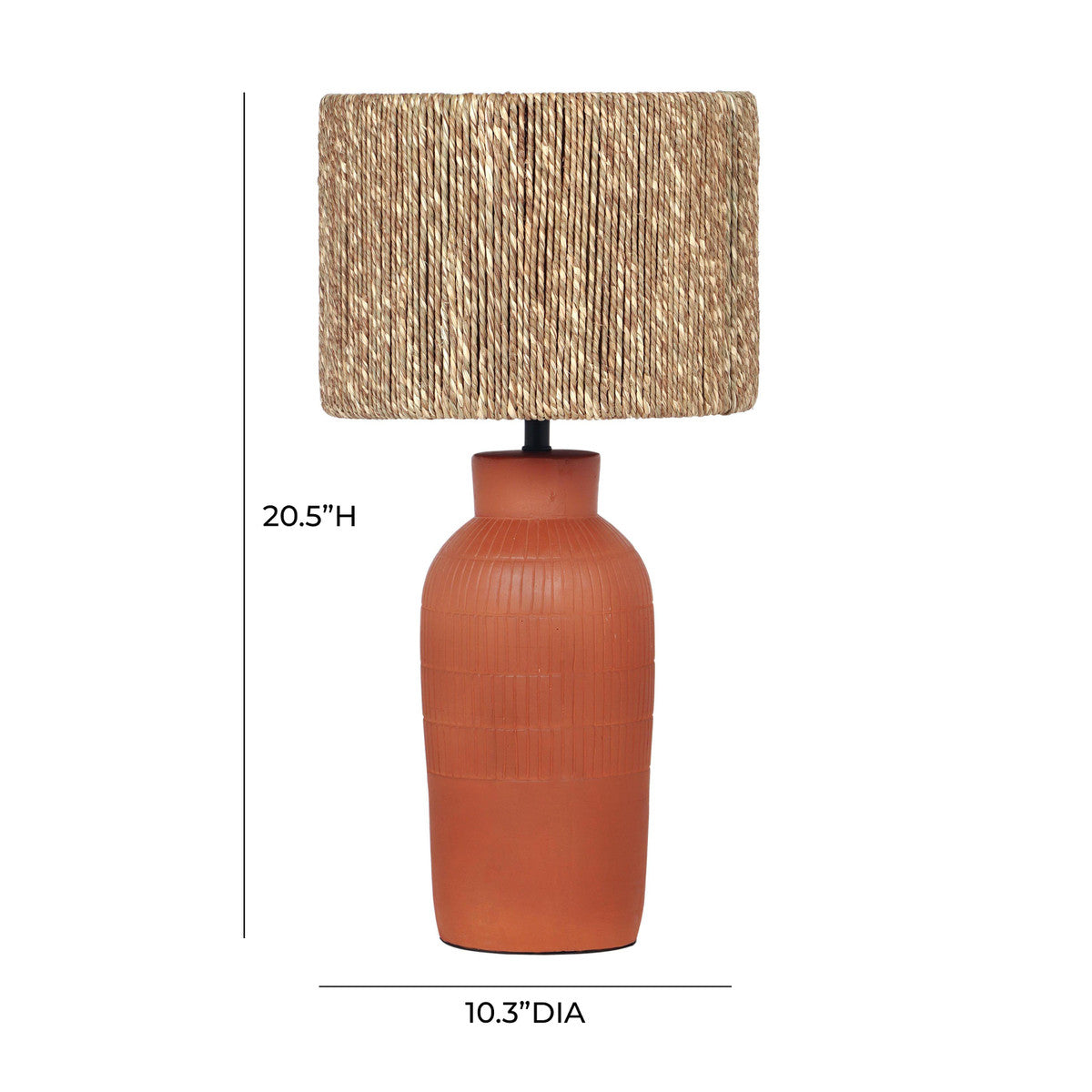 Atrani Natural Terracotta Table Lamp In Houston | BeBoldFurniture