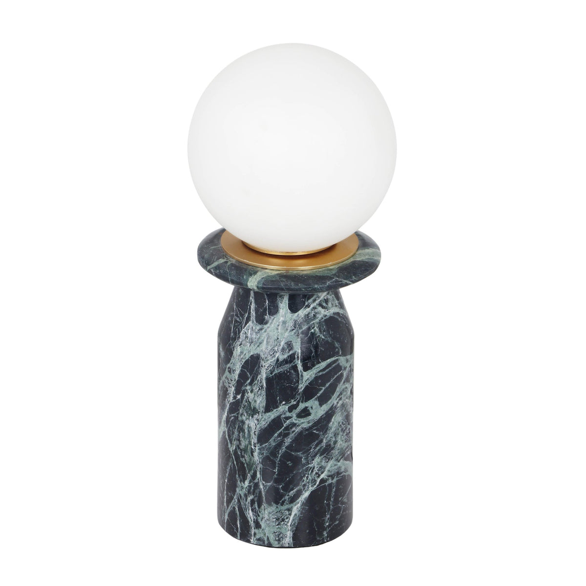 Globe Malachite Green Marble Lamp | BeBoldFurniture