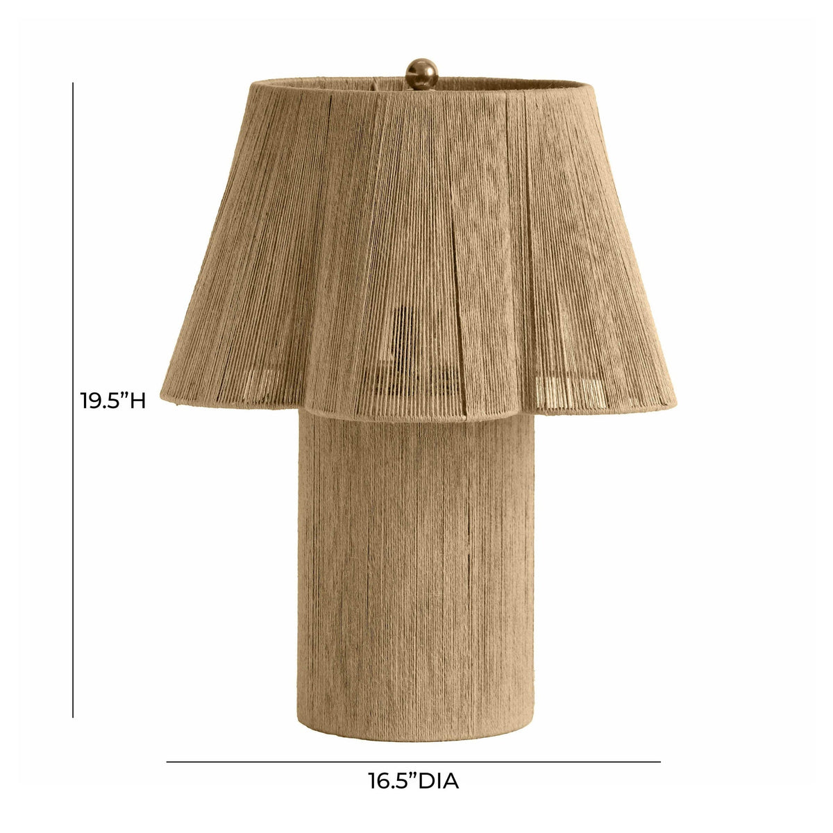 Corrine Natural Jute Table Lamp | BeBoldFurniture