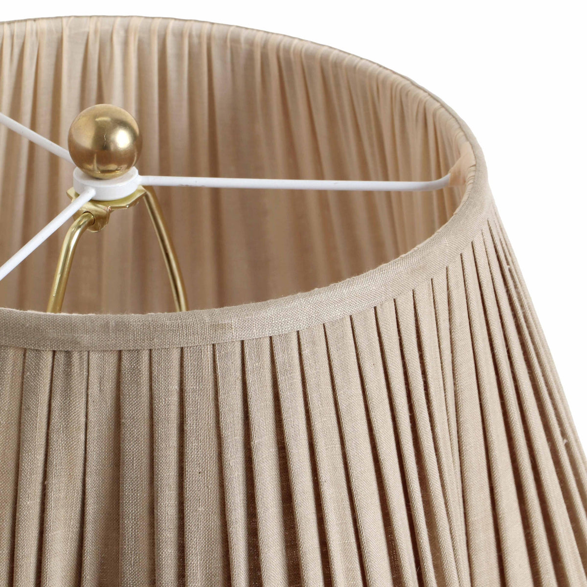 Corrine Beige Linen Table Lamp | BeBoldFurniture