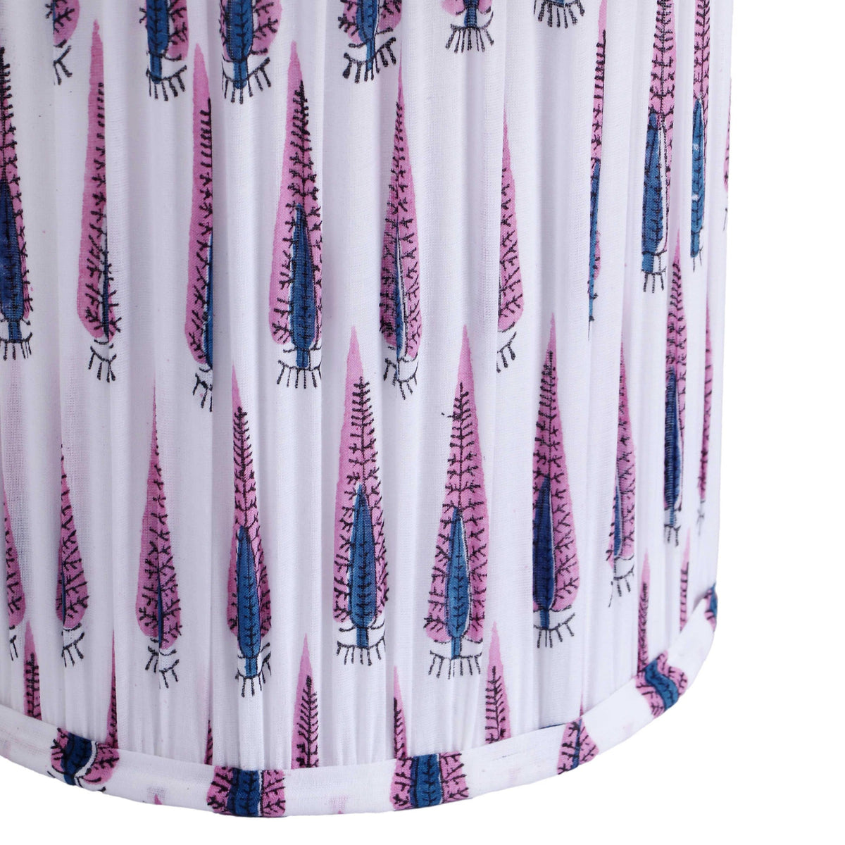 Corrine Purple and White Streaked Cotton Table Lamp | BeBoldFurniture