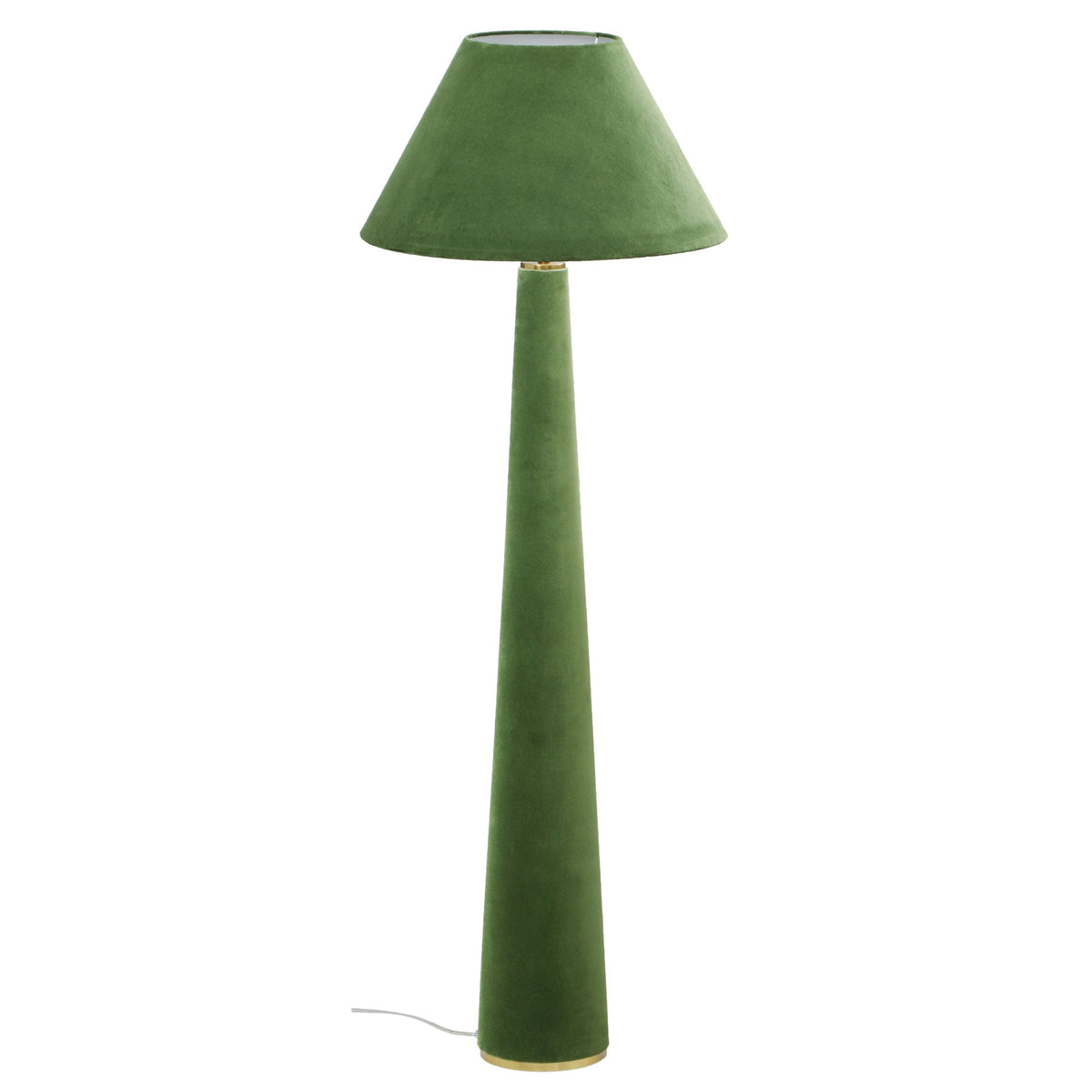 Graham Moss Green Velvet Floor Lamp | BeBoldFurniture