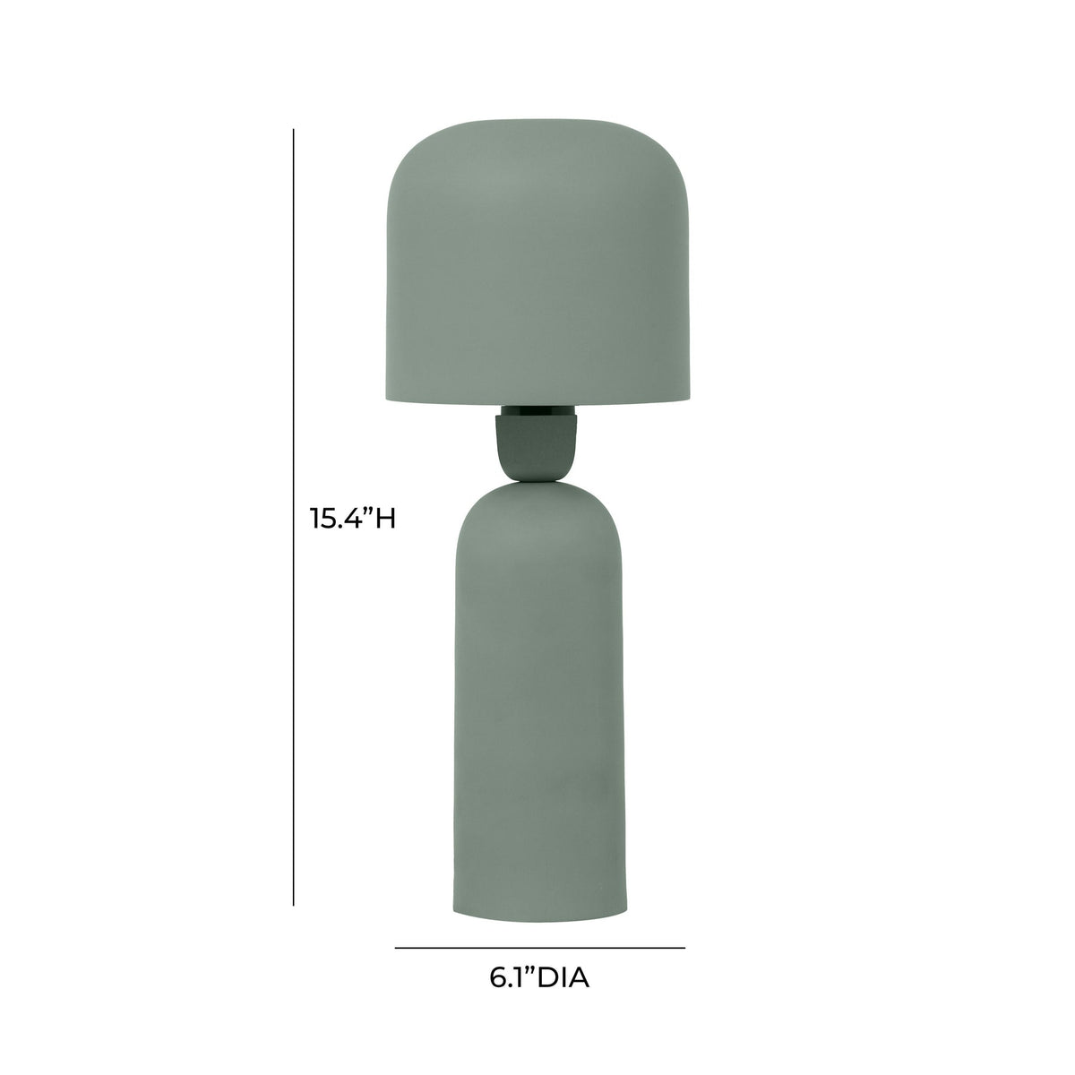 Shroom Green Metal Table Lamp | BeBoldFurniture