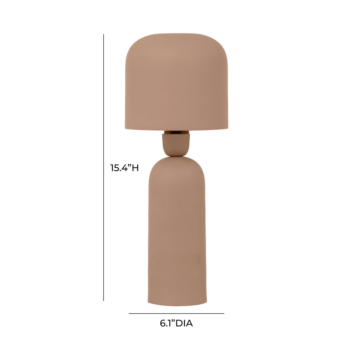 Shroom Terracotta Metal Table Lamp | BeBoldFurniture