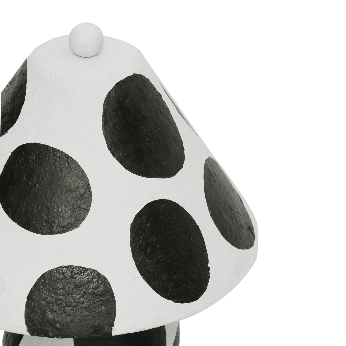 Lerici Black and White Papier Mache Table Lamp | BeBoldFurniture