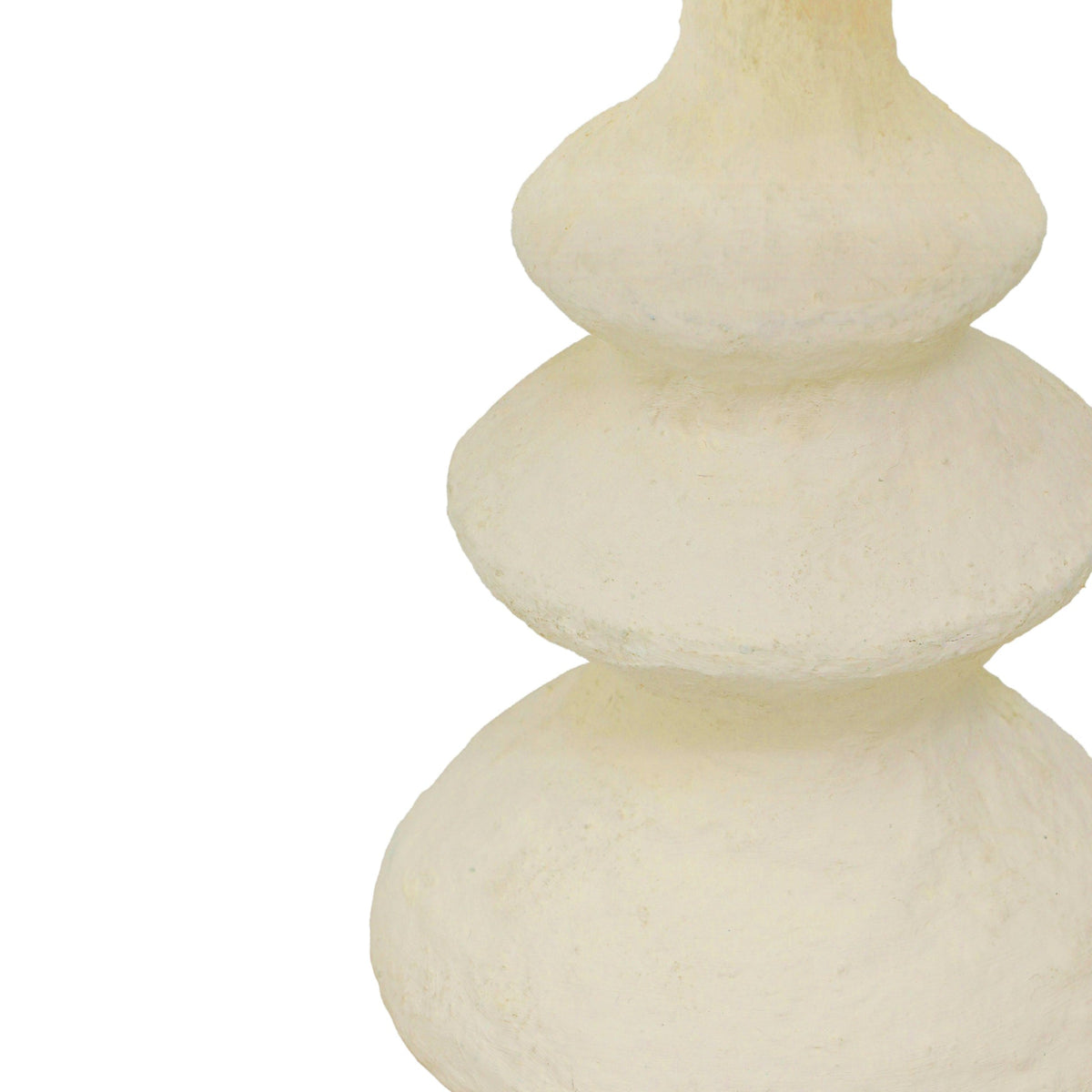 Cream Cotton Mache Table Lamp | BeBoldFurniture