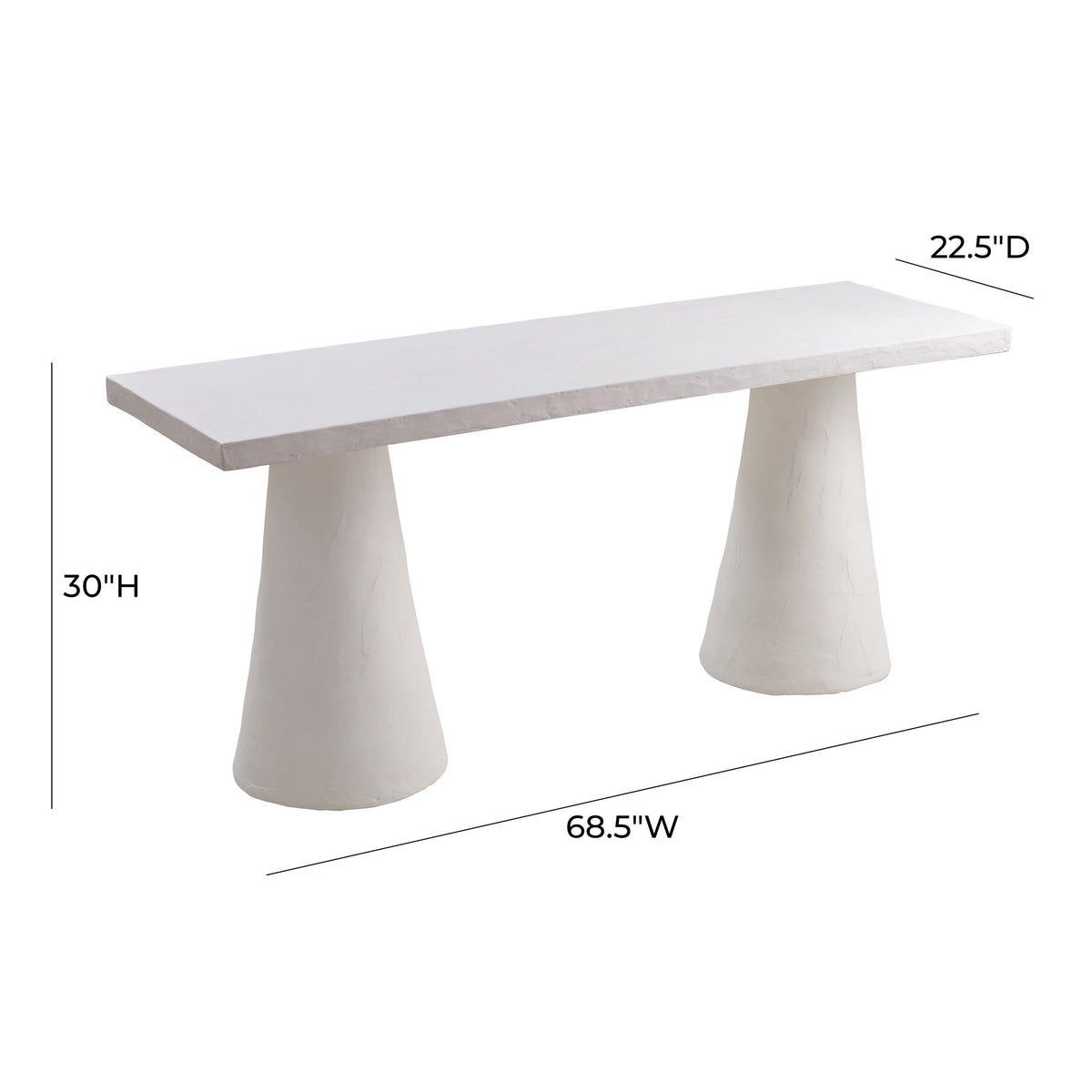 Dayana Plaster Desk | BeBoldFurniture