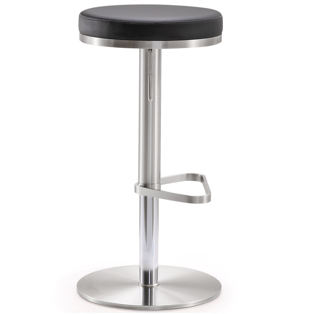 Fano Black Stainless Steel Adjustable Barstool | BeBoldFurniture