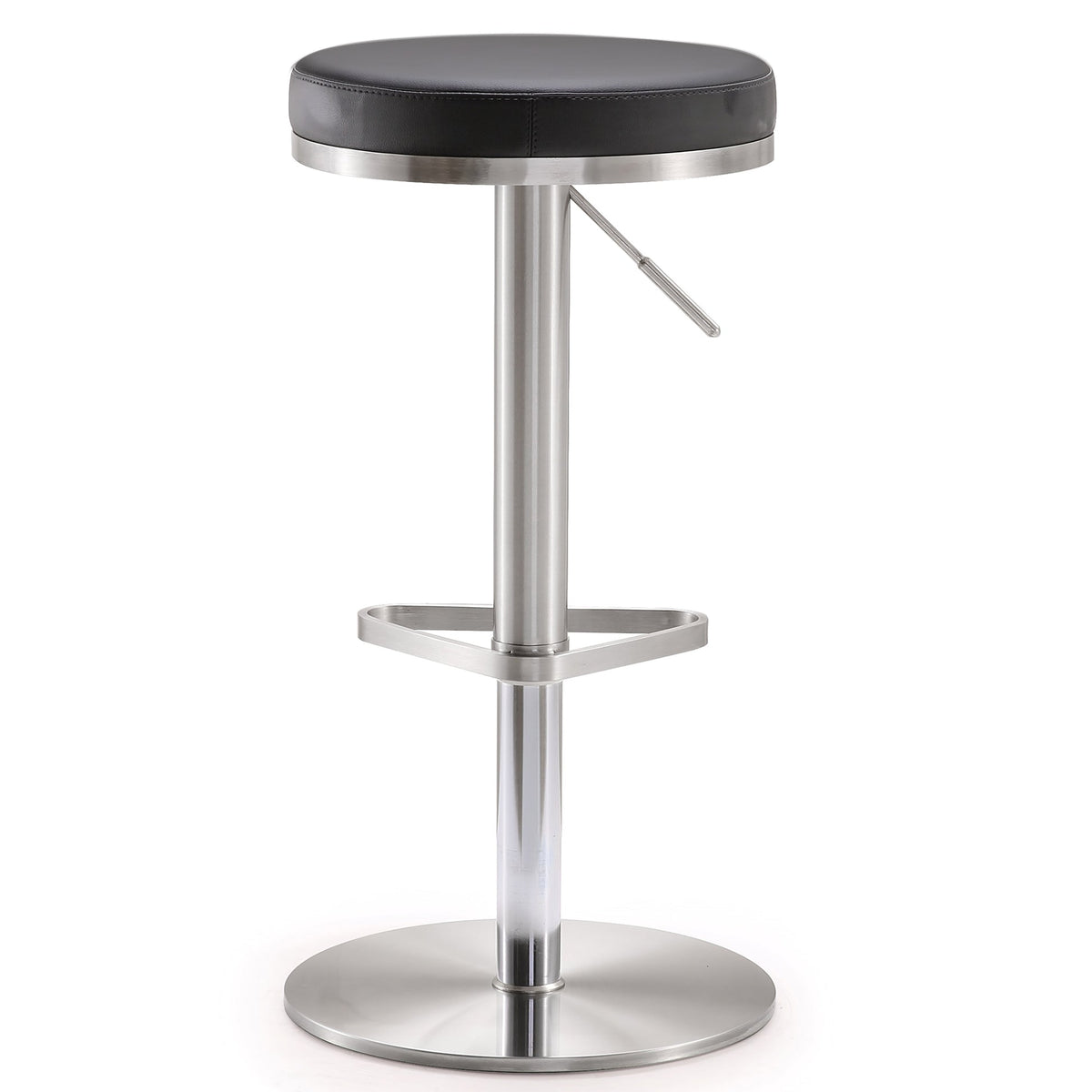 Fano Black Stainless Steel Adjustable Barstool | BeBoldFurniture