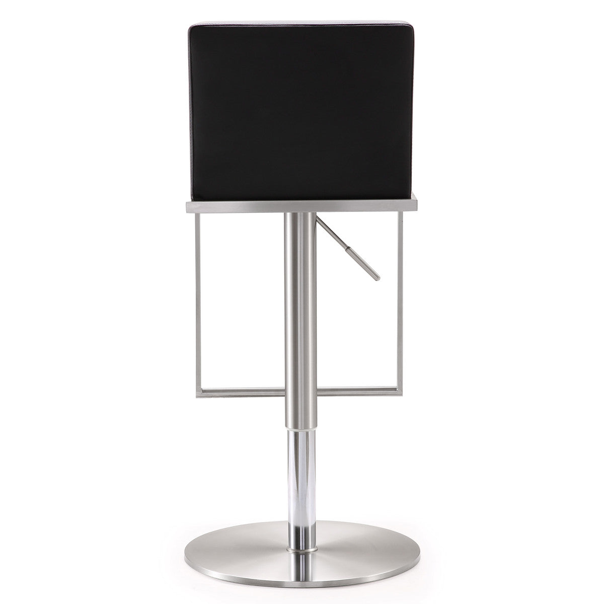 Amalfi Black Vegan Leather Adjustable Stool In Houston | BeBoldFurniture 