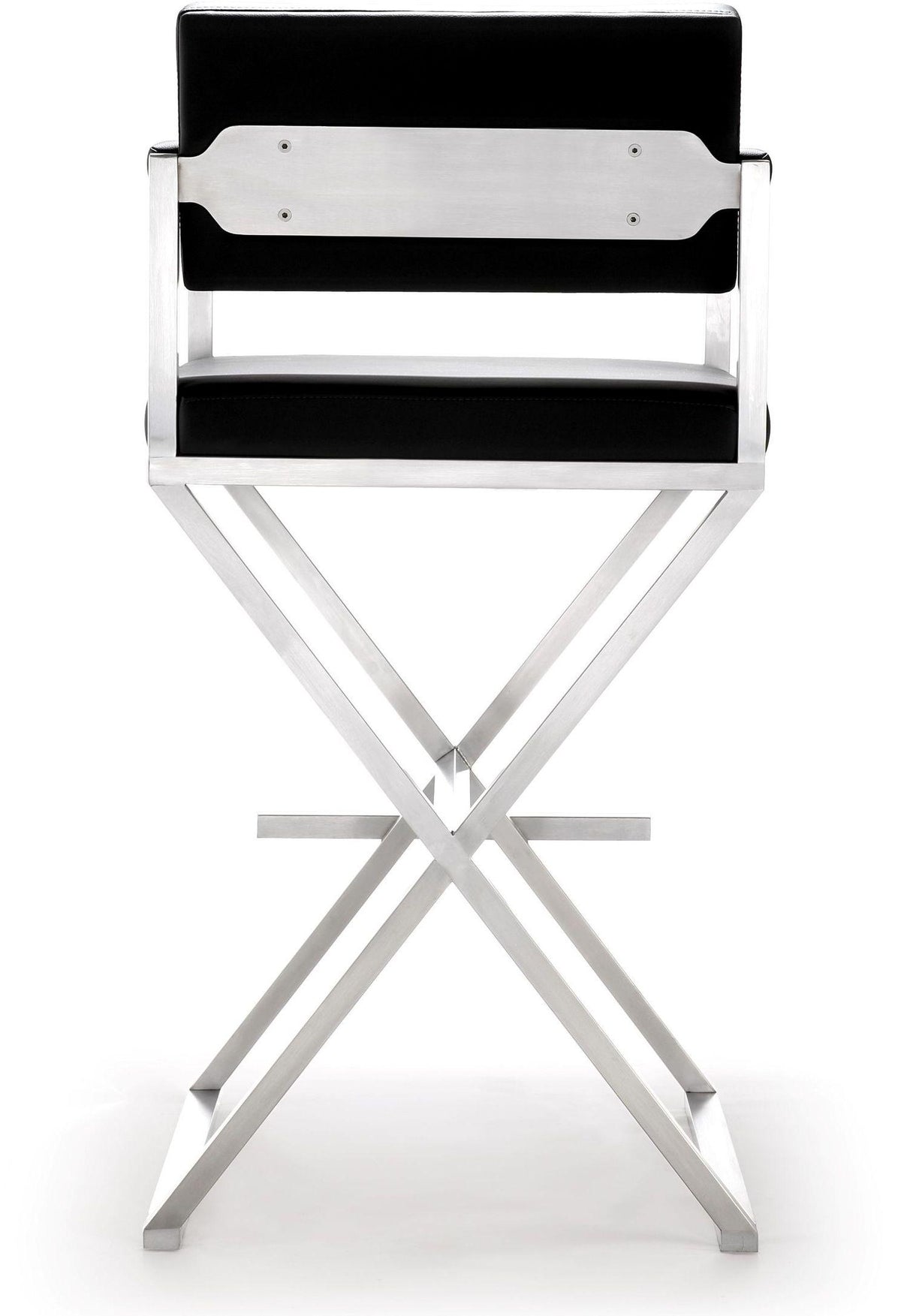 Director Black Stainless Steel Barstool | BeBoldFurniture