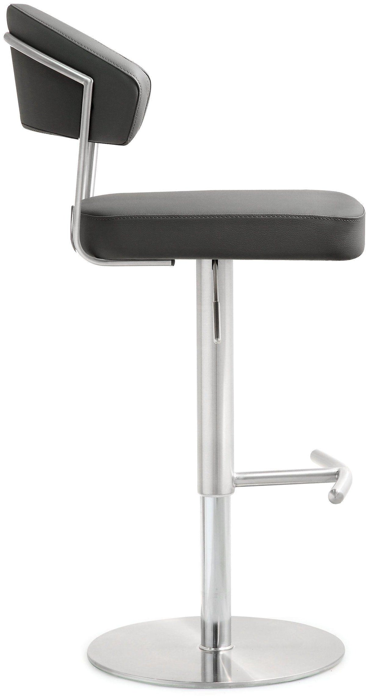 Cosmo Black Stainless Steel Barstool | BeBoldFurniture