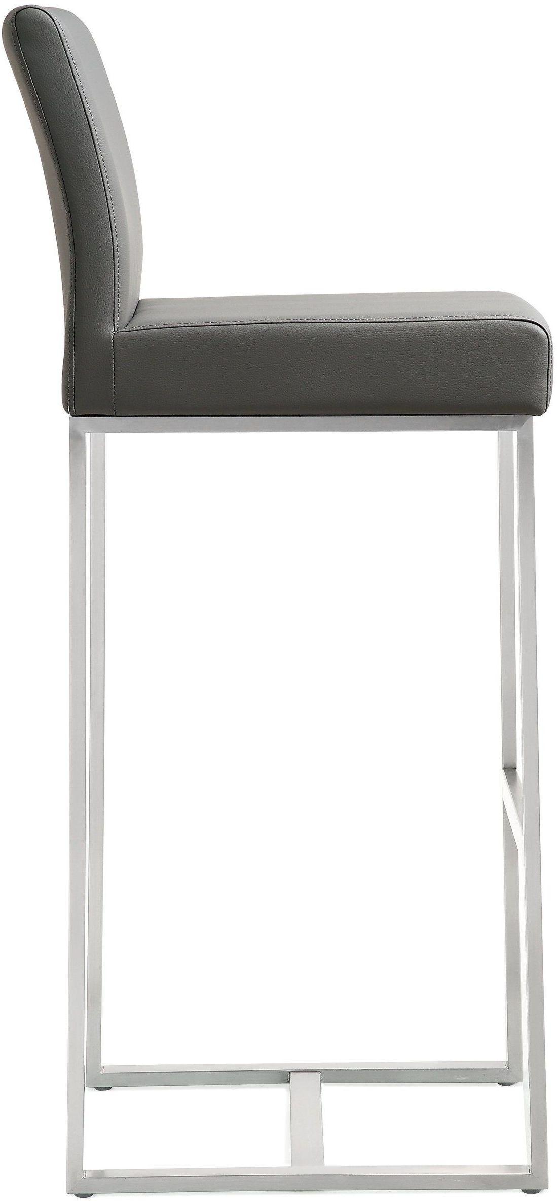 Denmark Grey Stainless Steel Barstool (Set of 2) | BeBoldFurniture