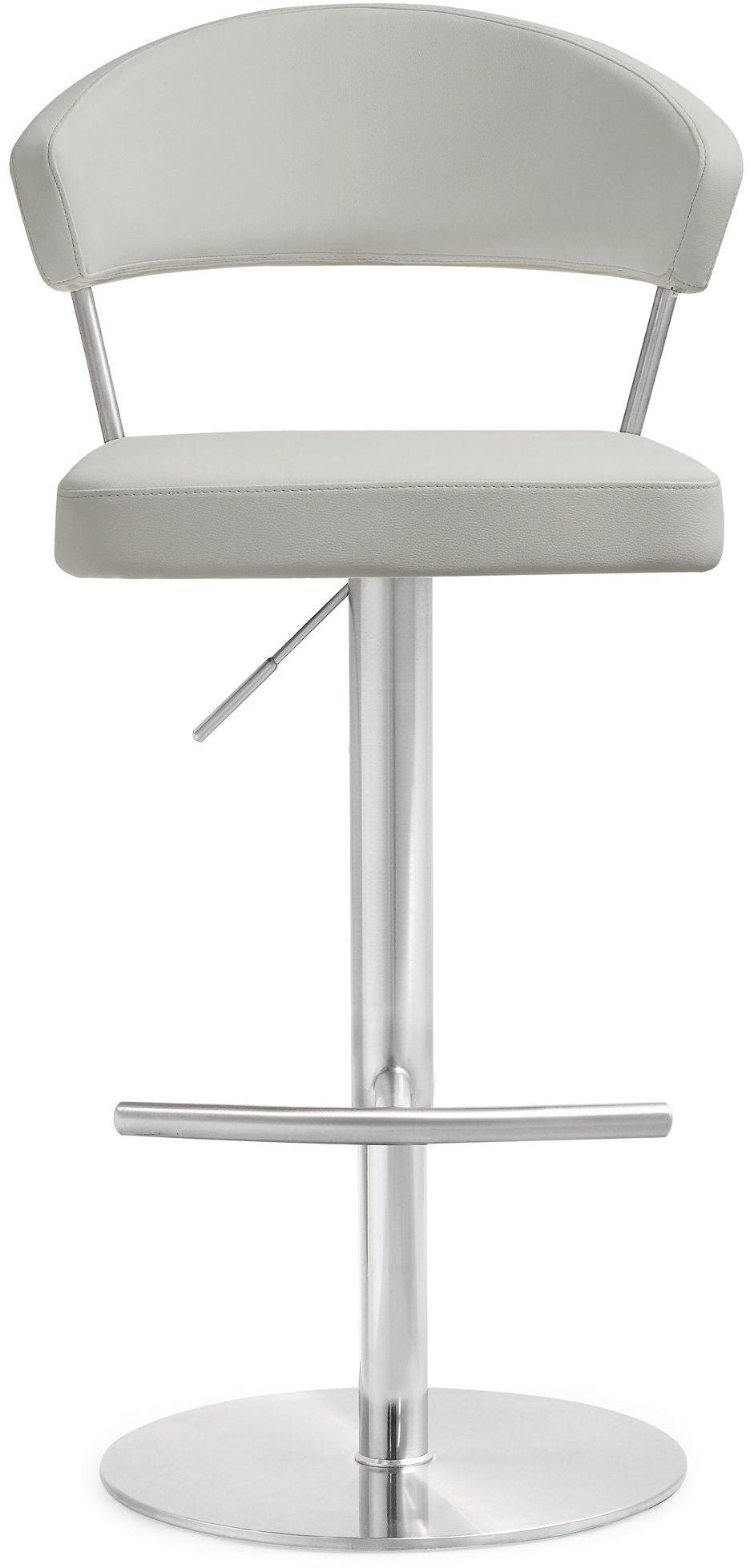 Cosmo Light Grey Stainless Steel Barstool | BeBoldFurniture