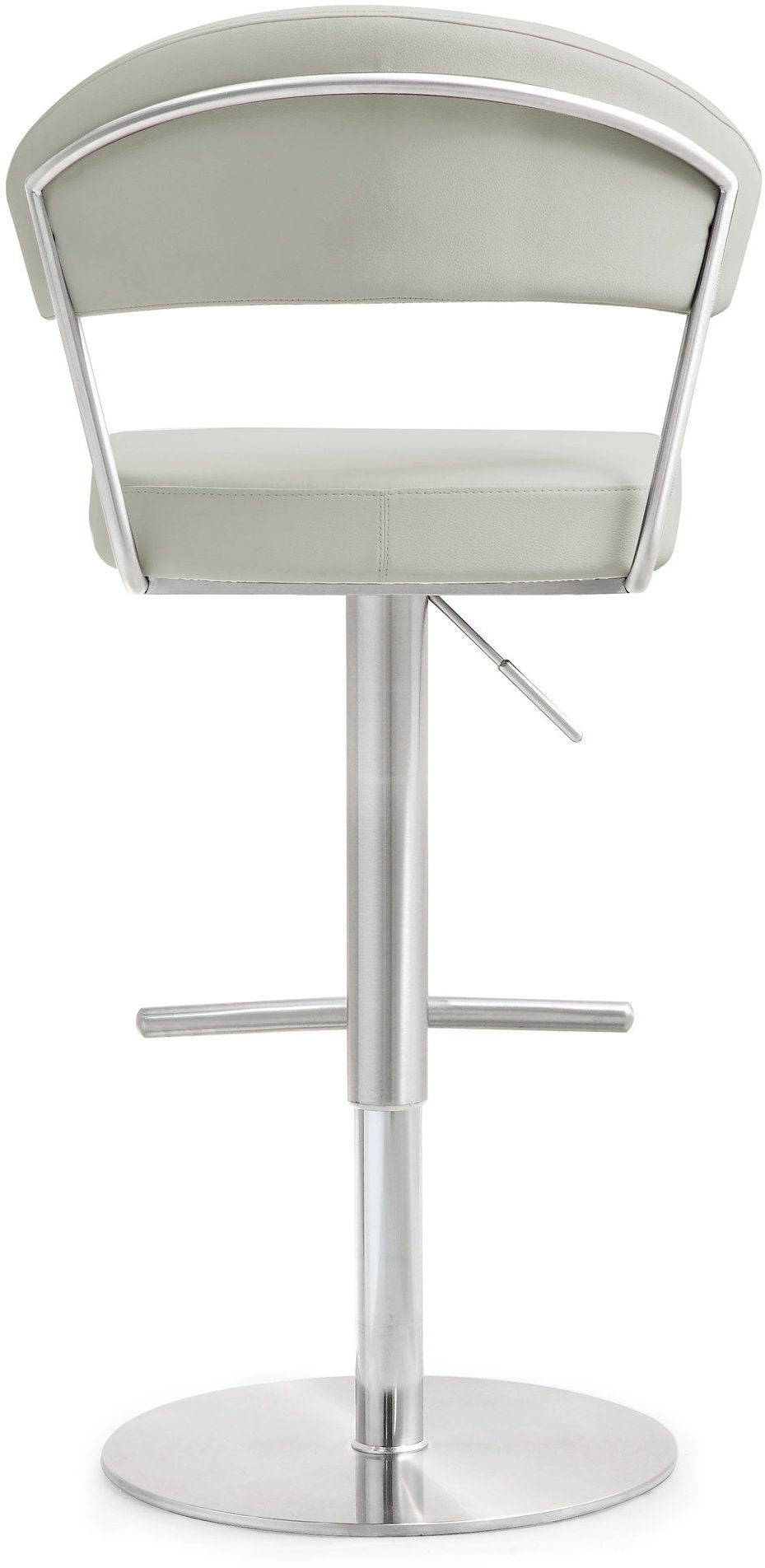 Cosmo Light Grey Stainless Steel Barstool | BeBoldFurniture