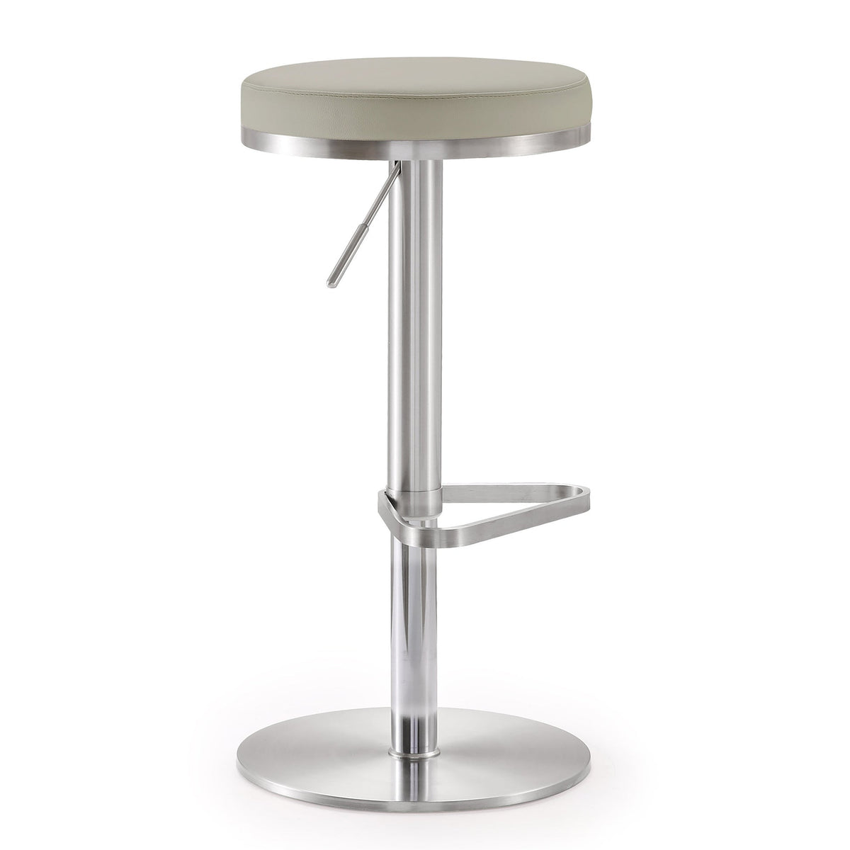 Fano Light Grey Stainless Steel Barstool | BeBoldFurniture