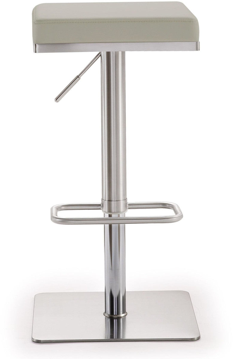 Bari Light Grey Steel Adjustable Barstool In Houston | BeBoldFurniture 