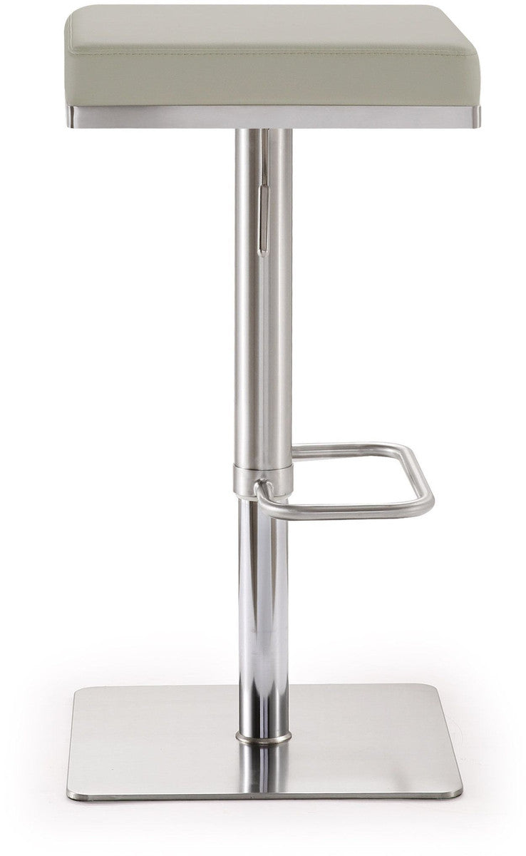 Bari Light Grey Steel Adjustable Barstool In Houston | BeBoldFurniture 