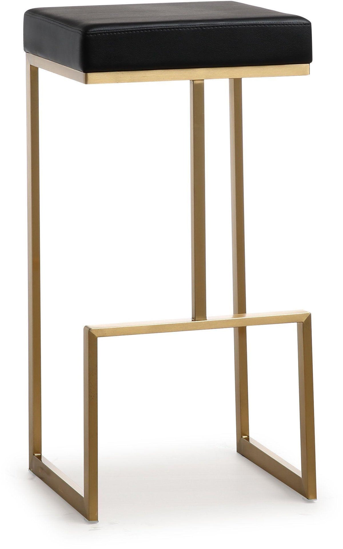 Ferrara Black Gold Steel Barstool (Set of 2) | BeBoldFurniture