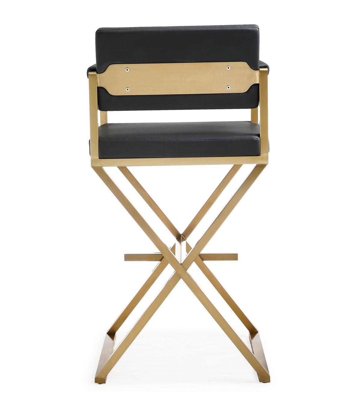 Director Black Gold Steel Barstool | BeBoldFurniture