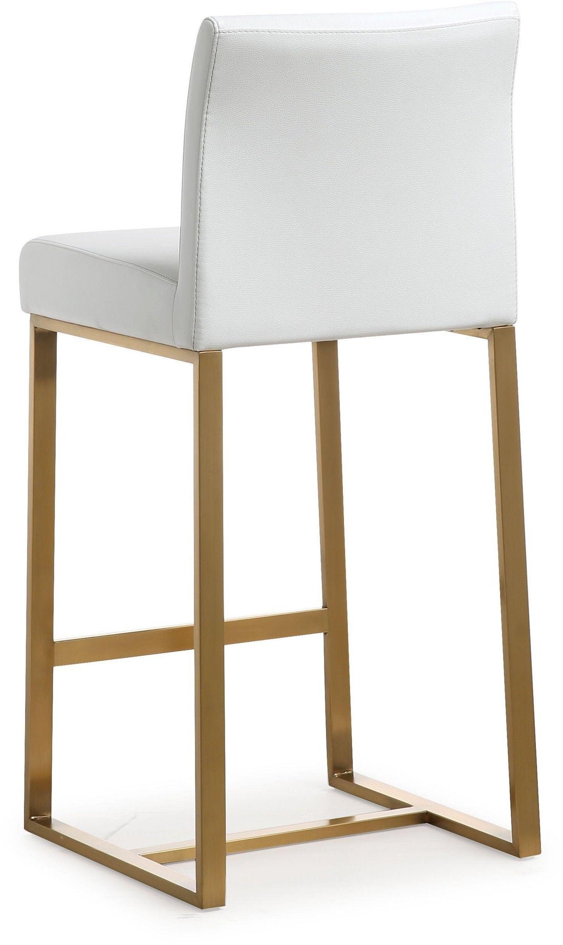 Denmark White Gold Steel Counter Stool (Set of 2) | BeBoldFurniture